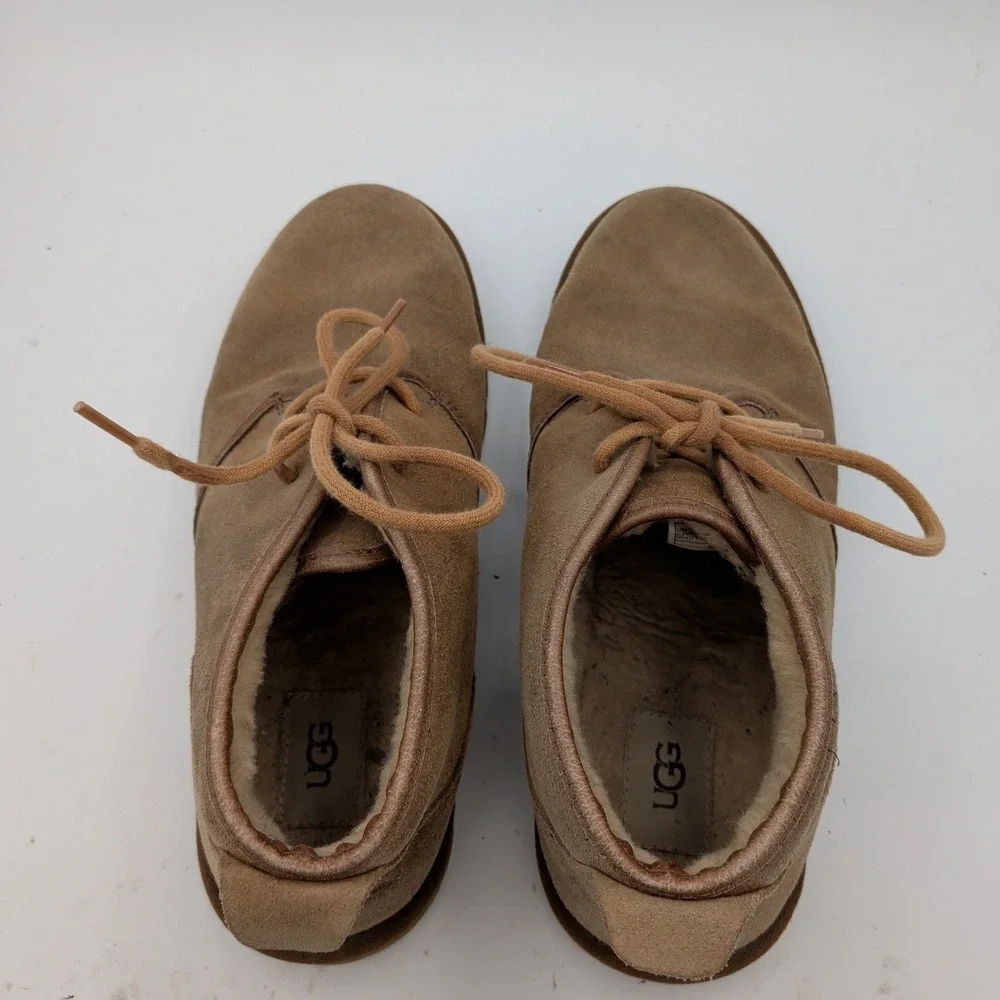 UGG Maksim Chukka Suede Lace Up Boots Chestnut Brown 1016680 Mens Size 9